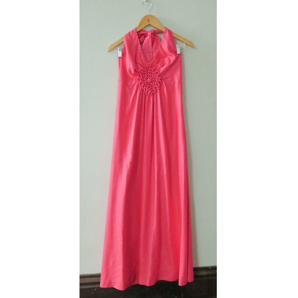 Trina Turk 90s Halter Top Pink Dress - Picture 1 of 5